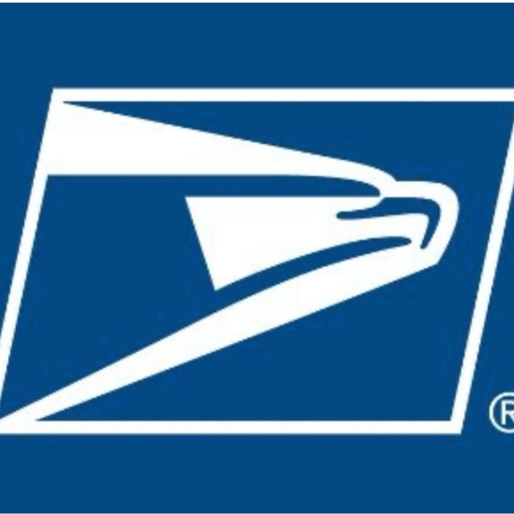 USPS Logo Blue and White Design